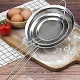 Kit Com 3 Peneiras Coador Aço Inox 3 Tamanhos Aço Inox Luxo Utensílios De Cozinha Conjunto Jogo Premium Gourmet