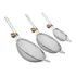 Kit Com 3 Peneiras De Inox Utensílios De Cozinha 12 18 20cm