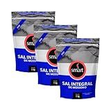 Kit Com 3 Pouchs De Sal Integral De Mossoró Fino De 1kg Cada   Smart