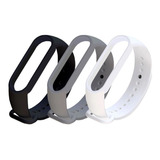 Kit Com 3 Pulseiras De Silicone Xiaomi Mi Band 5 E 6