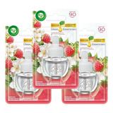 Kit Com 3 Refis 16ml Bom Ar Difusor Elétrico Framboesa