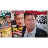 Kit Com 3 Revistas Importadas Ator Charlie Sheen Na Capa