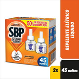 Kit Com 3 Sbp Refil Repelente Elétrico 45 Noites Com 2 Cada