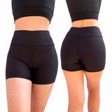 Kit Com 3 Shorts Meia Coxa Hidroginástica Promoção Preto