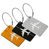Kit Com 3 Tags Identificador Mala Viagem Seguro Resistente Sortido