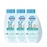 Kit Com 3 Talco Vegetal Infantil Turma Da Mônica Baby Suave 200g Estoque