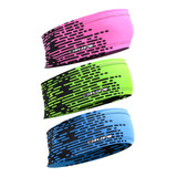 Kit Com 3 Testeira Headband Faixa De Cabeça Hupi Colors