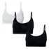 Kit Com 3 Top Fitness Nadador Sem Costura Microfibra