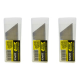 Kit Com 30 Lâminas Estilete Trapezoidal Refil Profissional