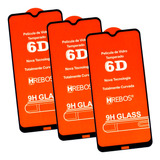 Kit Com 3x Películas De Vidro 3d 5d Para Xiaomi Redmi 8   8a