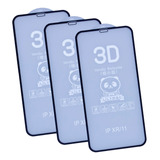 Kit Com 3x Películas Vidro 3d 5d Para iPhone XR   iPhone 11
