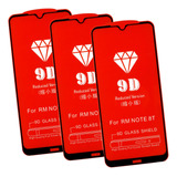 Kit Com 3x Películas Vidro 3d 5d Para Xiaomi Redmi Note 8t