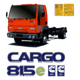 Kit Com 4 Adesivos Caminhão Cargo