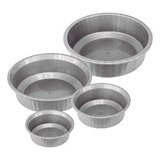 Kit Com 4 Bacias Plásticas Arqplast Cor Cinza