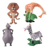 Kit Com 4 Bonecos Madagascar miniaturas Produto No Brasil