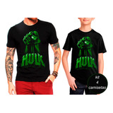 Kit Com 4 Camisetas Herói Hulk