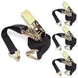 Kit Com 4 Catracas De Amarração Para Cargas Cintas Resistentes De 4-6m Segurança Garantida