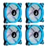 Kit Com 4 Cooler Fan 120mm 12cm Led Galaxy Rise Mode Rm-fn
