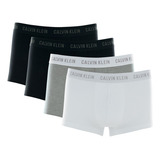 Kit Com 4 Cuecas Boxer Cotton Calvin Klein