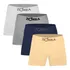 Kit Com 4 Cuecas Boxer Sem Costura Algodão Confortável Zorba