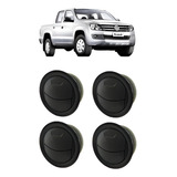 Kit Com 4 Difusor Ar Painel Vw Amarok 2011 A 2013 Cor Preto