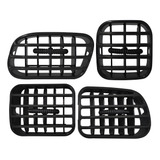 Kit Com 4 Difusor De Ar Gm S10 Blazer 2001 A 2011 Preto