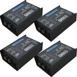 Kit Com 4 Direct Box Wdi600 Passivo Impedância Instrumentos