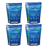 Kit Com 4 Enzilimp 4x500g Degrada Gordura Ralo Caixas Fossas