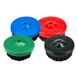 Kit Com 4 Escovas Rotativas Para Limpeza Uso Em Politriz