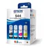 Kit Com 4 Garrafas De Tinta Epson Preto Ciano Magenta Amarelo T544
