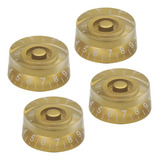 Kit Com 4 Knob botão Dourado Guitarra Alta Qualidade Lespaul