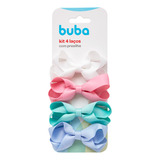 Kit Com 4 Laços Com Presilha Infantil Sortidos 15305 Buba Cor Colorido