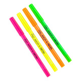 Kit Com 4 Lápis Apontavel Paz Amor E Neon Luisance