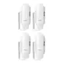 Kit Com 4 Monofones Para Interfone Universal Agl S-100 Cor Branco