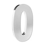 Kit Com 4 Números Residenciais Em Inox 3D 20 Cm Brilhante