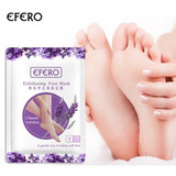 Kit Com 4 Pares De Meias Peeling Efero Lavanda Spa Dos Pés