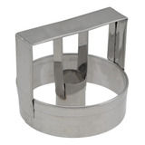 Kit Com 4 Peças Aro Cortador Donuts Rosquinha 9 5x3cm Inox