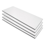 Kit Com 4 Prateleiras sem Suportes Em Mdp Cor Branca 25x60