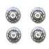 Kit Com 4 Rodas Para Patinete Com 8 Rolamentos Abec 7