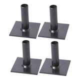 Kit Com 4 Sapata Simples Fixa Para Andaime Metalpama