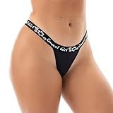 Kit Com 4 Tangas String Em Microfibra Poliamida Kit 8046 Cor Preto Tamanho M