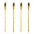 Kit Com 4 Tochas De Bambu Iluminação Decoração Luau Festa