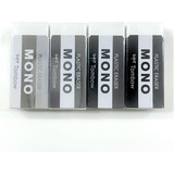 Kit Com 4 Tombow Borracha Mono Plastic Eraser 55x23x11mm