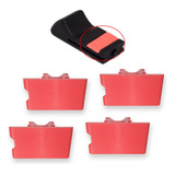Kit Com 4 Travas Vermelhas Do Pino De Porta Chevrolet Omega