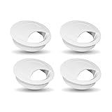 Kit Com 4 Unidade Acabamento Passa Fio 60mm Organizador De Cado Elétrico Mesa Computador