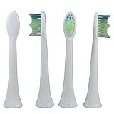 Kit Com 4 X Refil Para Escova Dental Elétrica Colgate Philips Compatível Com Sonicare Easyclean Essence Essence Plus SonicPro 10 SonicPro 30 SonicPro 50 SonicPro 70 SonicPro Kids HX6581 HX3211