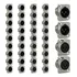 Kit Com 40 Conectores Xlr 20 Macho 20 Fêmea Painel Wireconex