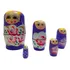 Kit Com 5 Boneca Matrioska Super Lindas 