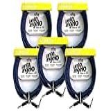 Kit Com 5 Cabos Guitarra Violão Santo Ângelo Textil 4 57 Metros Plug L