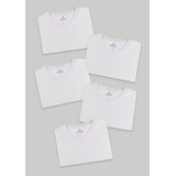 Kit Com 5 Camisetas Masculinas Básicas Hering 100 Algodão